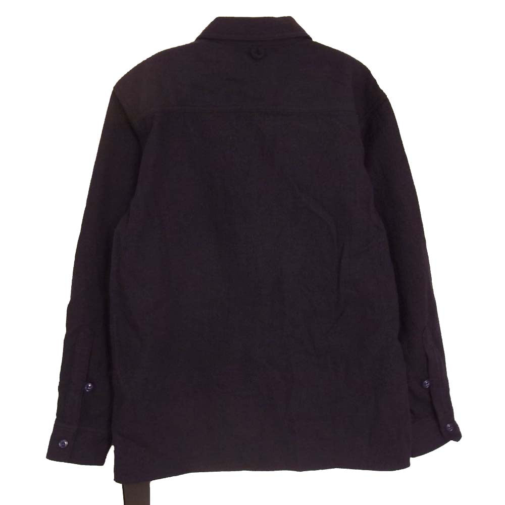 NEIGHBORHOOD ネイバーフッド 19AW  LUMBERS SOLID /CW-SHIRT.LS コットン ウール ボタン 長袖 シャツ ダークネイビー系 S【中古】
