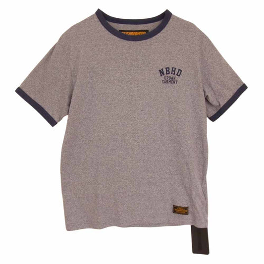 NEIGHBORHOOD ネイバーフッド 18SS  181ATNH-CSM06 TOP RINGER / CE-CREW リンガーネック 半袖 TEE Tシャツ ブルー系 L【中古】