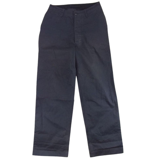 Nigel Cabourn ナイジェルケーボン 8039-00-50020 BASIC CHINO WEST POINT コットン チノ パンツ ワイド ネイビー ダークネイビー系 32【中古】