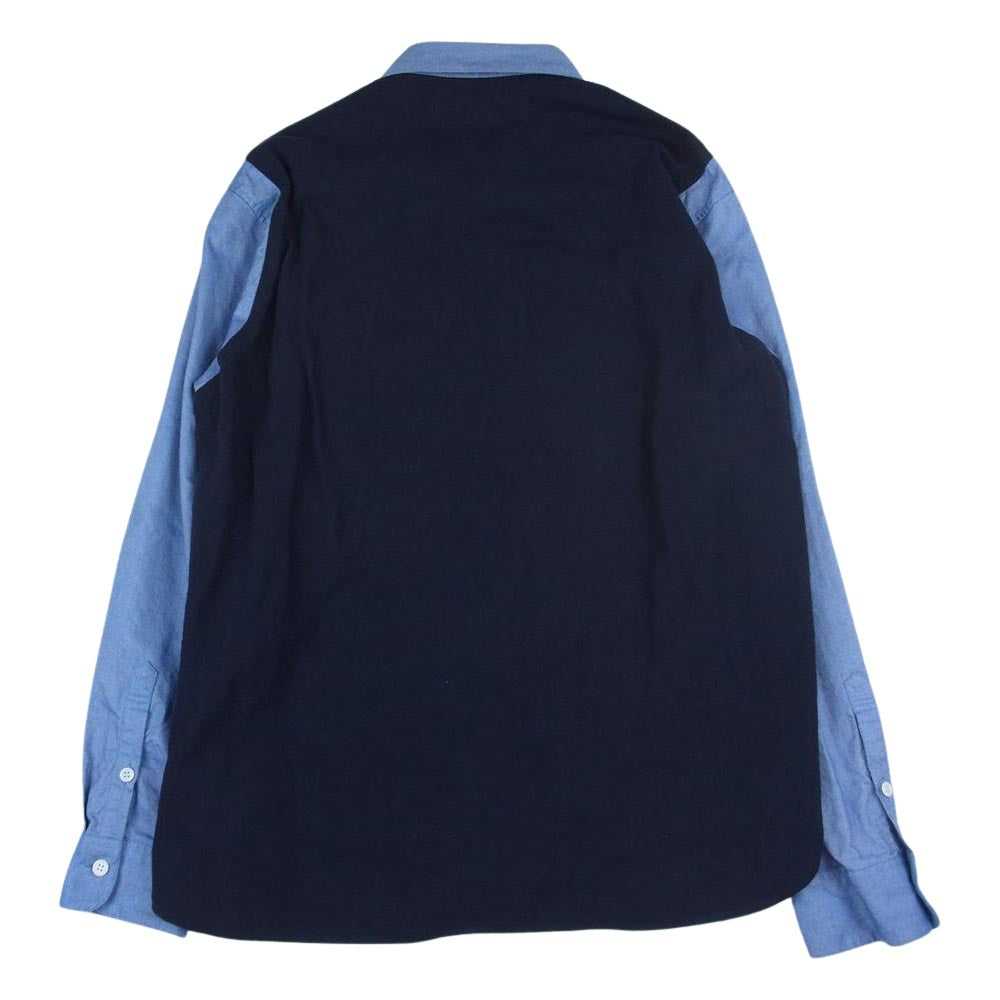 NEIGHBORHOOD ネイバーフッド 19AW 192BENH-SHM02 DESIGN-2/C-SHIRT LS 長袖 シャツ  ネイビー系 インディゴブルー系 L【中古】