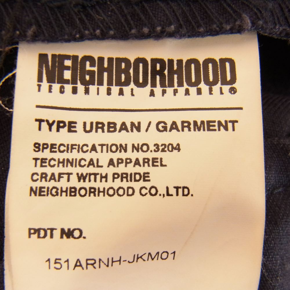 NEIGHBORHOOD ネイバーフッド 15SS  151ARNH-JKM01 KENDALL WORK/C-JKT コットン ワーク ジャケット ダークネイビー系 L【中古】