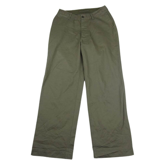 Nigel Cabourn ナイジェルケーボン 8040-00-50020 BASIC CHINO WEST POINT コットン チノ パンツ ワイド カーキ カーキ系 32【中古】
