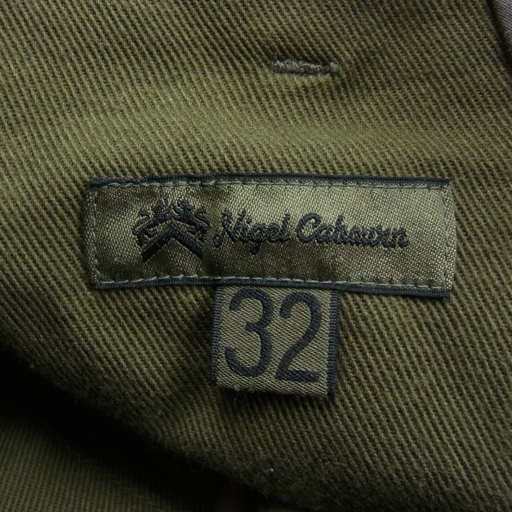 Nigel Cabourn ナイジェルケーボン 8040-00-50020 BASIC CHINO WEST POINT コットン チノ パンツ ワイド カーキ カーキ系 32【中古】
