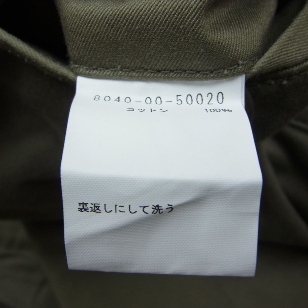 Nigel Cabourn ナイジェルケーボン 8040-00-50020 BASIC CHINO WEST POINT コットン チノ パンツ ワイド カーキ カーキ系 32【中古】