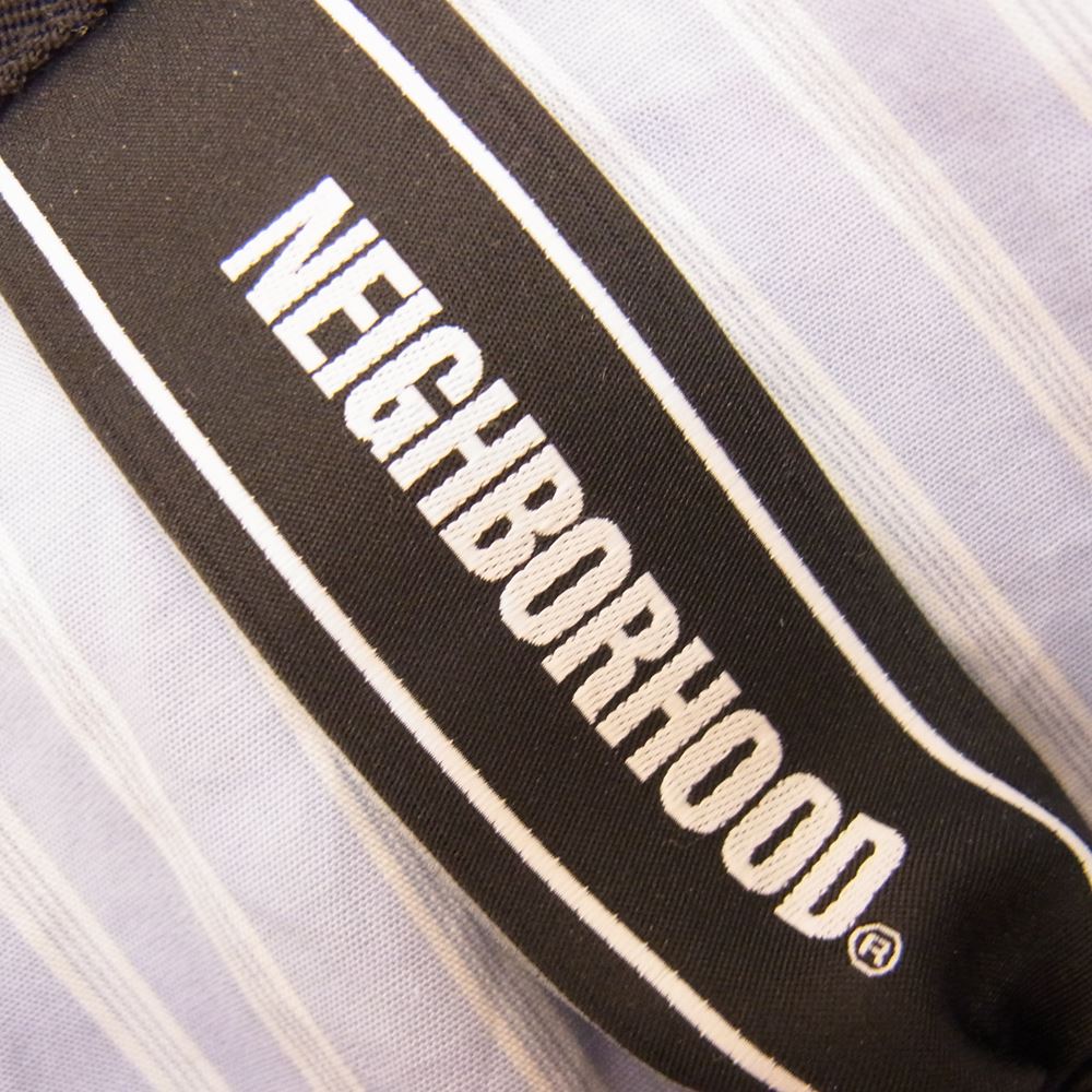 NEIGHBORHOOD ネイバーフッド 21SS 211TSNH-JKM04 SPLIT／N-JKT コーチ ジャケット ブラック系 裏側：ライトブルー系+ホワイト系のストライプ、ブラック系 L【中古】