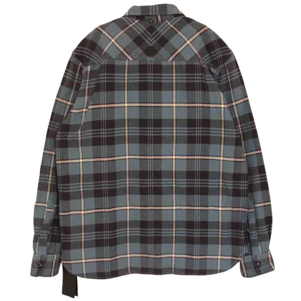 NEIGHBORHOOD ネイバーフッド 19AW  192ARNH-SHM02 LUMBERS/C-SHIRT.LS ヘビーチェック フランネル 長袖 シャツ ライトブルー系 ブラック系 ホワイト系 L【中古】