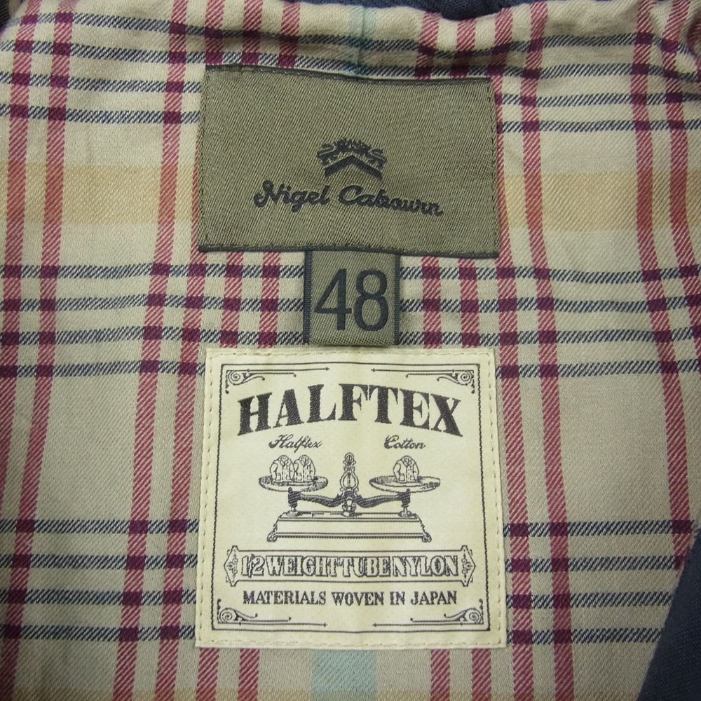 Nigel Cabourn ナイジェルケーボン 80340000006 HUNTING JACECKET HALFTEX ハーフテックス ハンティング ジャケット ネイビー系 48【中古】