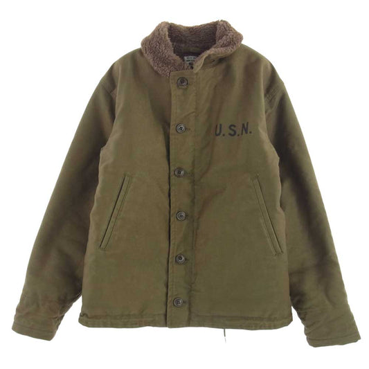 TOY'S McCOY トイズマッコイ TMJ1331 N-1 DECK JACKET デッキ ジャケット カーキ系 ダークブラウン系 38【中古】