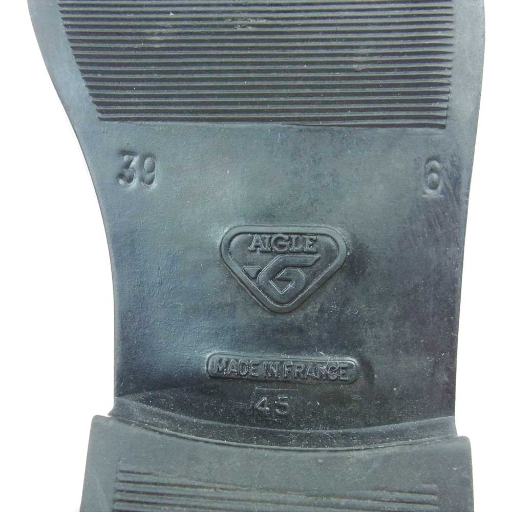 AIGLE エーグル レザー サイドゴア ブーツ 39【中古】