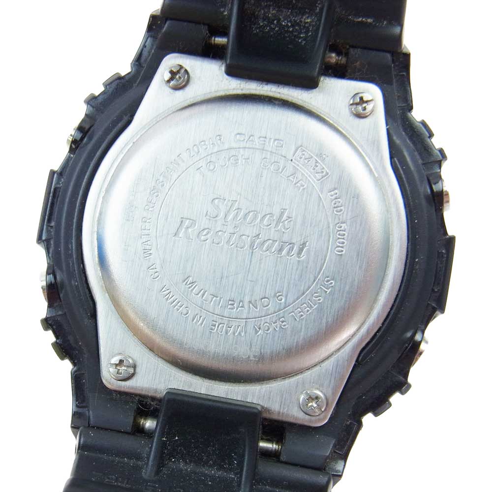 CASIO G-SHOCK カシオ ジーショック BGD-5000 BABY-G ベビージー タフソーラー 樹脂バンド デジタル ウォッチ 腕時計 ブラック系【中古】