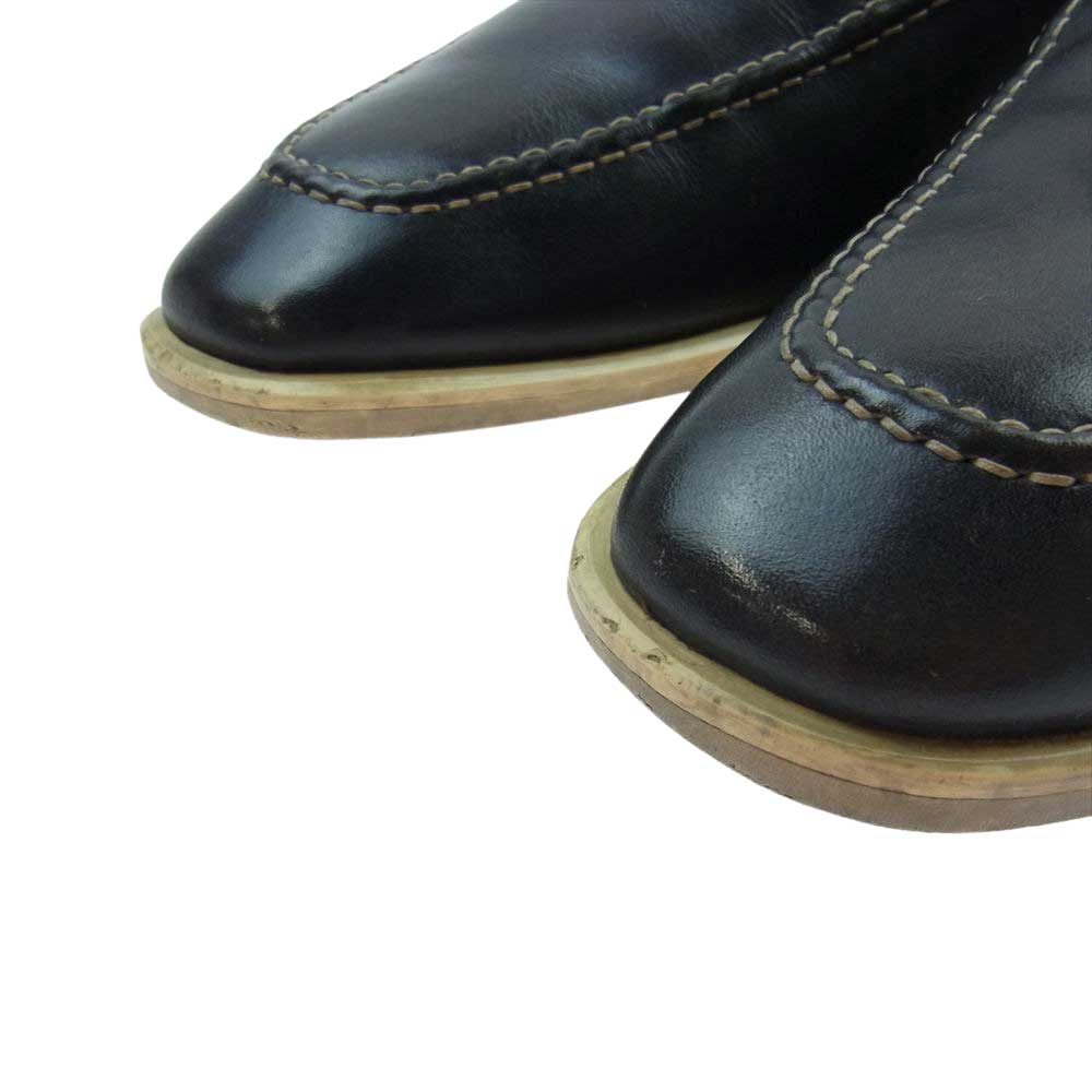 フェランテ CHIC ヴァンプ ローファー シューズ ネイビー系 5.5【中古】