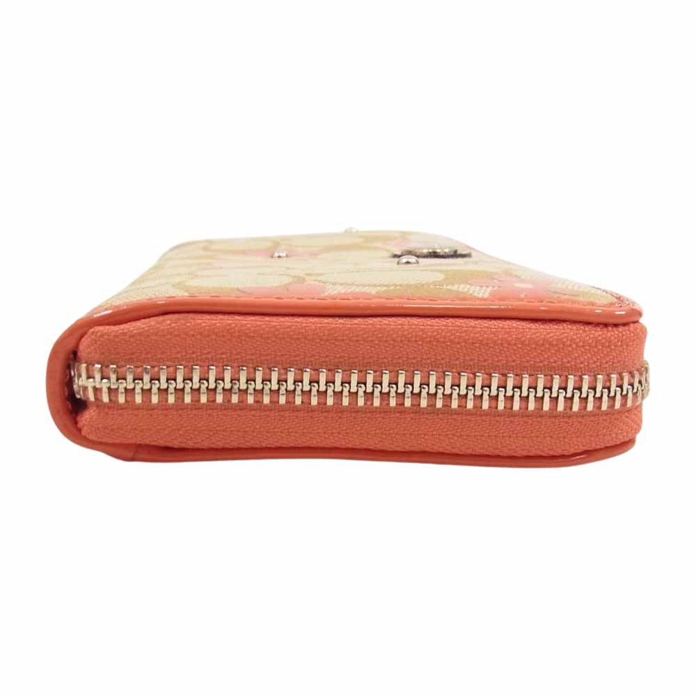 COACH コーチ デイジー シグネチャー ウォレット 財布 ベージュ系【中古】