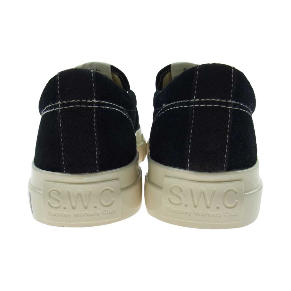 JUNYA WATANABE COMME des GARCONS MAN ジュンヤワタナベコムデギャルソンマン WJ-K106-001 Stepney Workers Club ステファニーワーカーズクラブ Wネーム スウェード スニーカー ブラック系 42 27.0ｃｍ【中古】