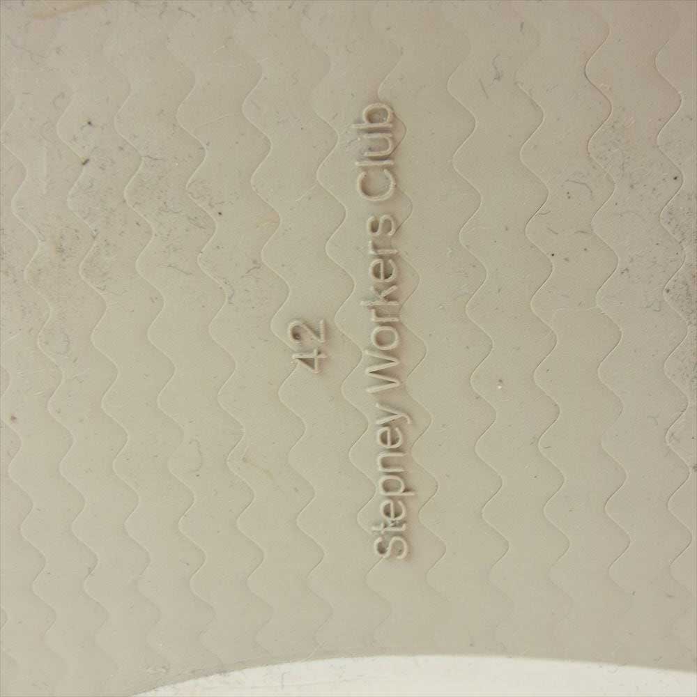 JUNYA WATANABE COMME des GARCONS MAN ジュンヤワタナベコムデギャルソンマン WJ-K106-001 Stepney Workers Club ステファニーワーカーズクラブ Wネーム スウェード スニーカー ブラック系 42 27.0ｃｍ【中古】