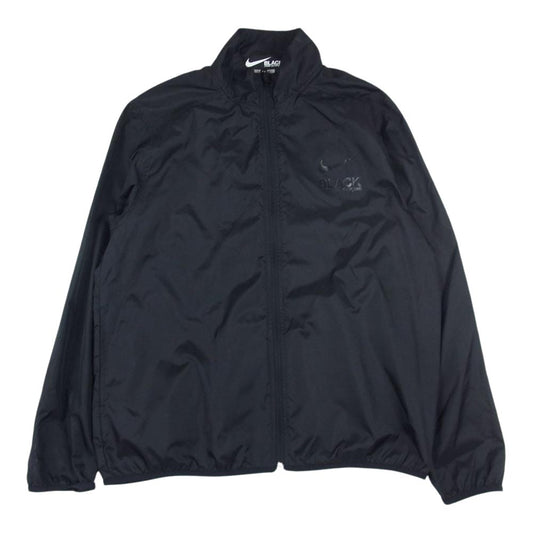 BLACK COMME des GARCONS ブラックコムデギャルソン 1F-J102 AD2020 NIKE ナイキ スタンドカラー ナイロン コーチ ジャケット ブラック系 M【美品】【中古】