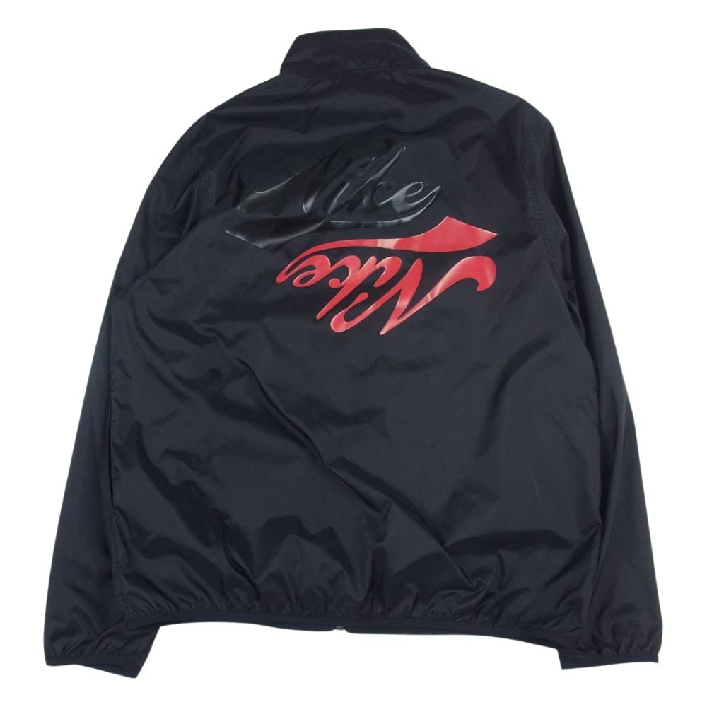 BLACK COMME des GARCONS ブラックコムデギャルソン 1F-J102 AD2020 NIKE ナイキ スタンドカラー ナイロン コーチ ジャケット ブラック系 M【美品】【中古】