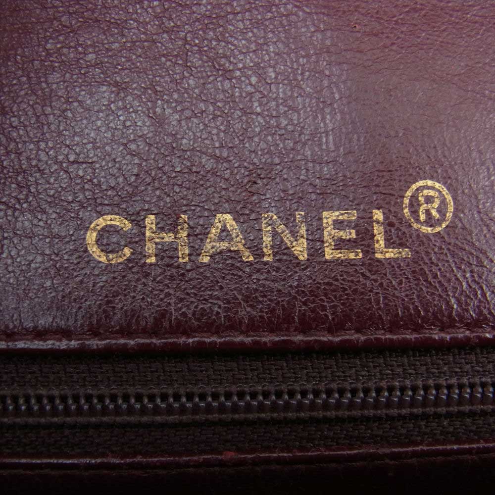 CHANEL シャネル マトラッセ ダブルフラップ ゴールド金具 ダブルチェーン ショルダーバッグ ブラック系【中古】