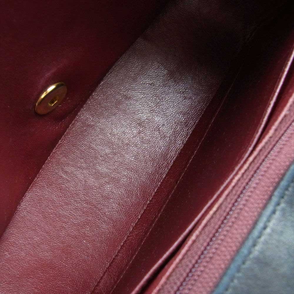 CHANEL シャネル ダイアナ22 マトラッセ ゴールド金具 シングルチェーン ショルダーバッグ ブラック系【中古】