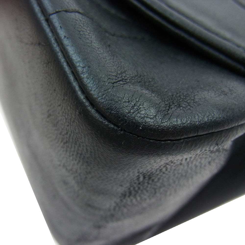 CHANEL シャネル ダイアナ22 マトラッセ ゴールド金具 シングルチェーン ショルダーバッグ ブラック系【中古】