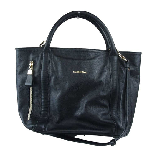 SEE BY CHLOE シーバイクロエ 2WAY ショルダー バッグ ブラック系【中古】