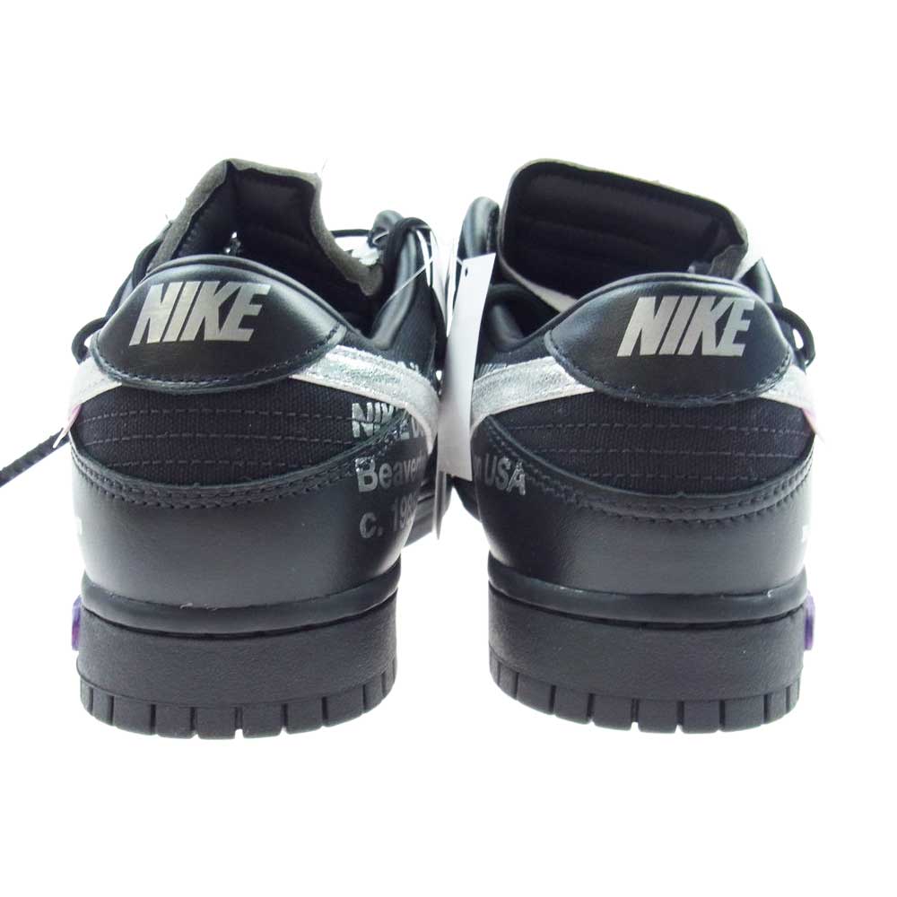NIKE ナイキ DM1602-001 × OFF-WHITE オフホワイト DUNK LOW THE 50 ダンクロー ローカット スニーカー ブラック ブラック系 ホワイト系 シルバー系 28.0【新古品】【未使用】【中古】