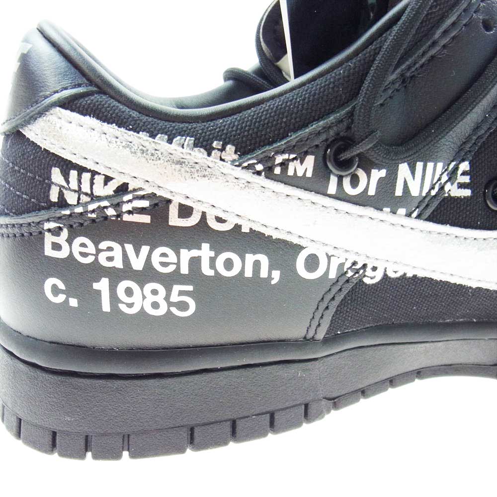 NIKE ナイキ DM1602-001 × OFF-WHITE オフホワイト DUNK LOW THE 50 ダンクロー ローカット スニーカー ブラック ブラック系 ホワイト系 シルバー系 28.0【新古品】【未使用】【中古】