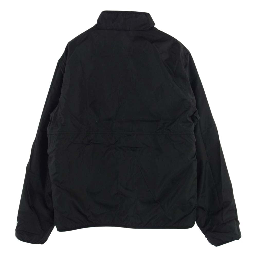 Supreme シュプリーム 18AW Reversible Logo Fleece Jacket リバーシブル ロゴ フリース ジャケット ブラック系 オフホワイト系 グレー系 M【極上美品】【中古】