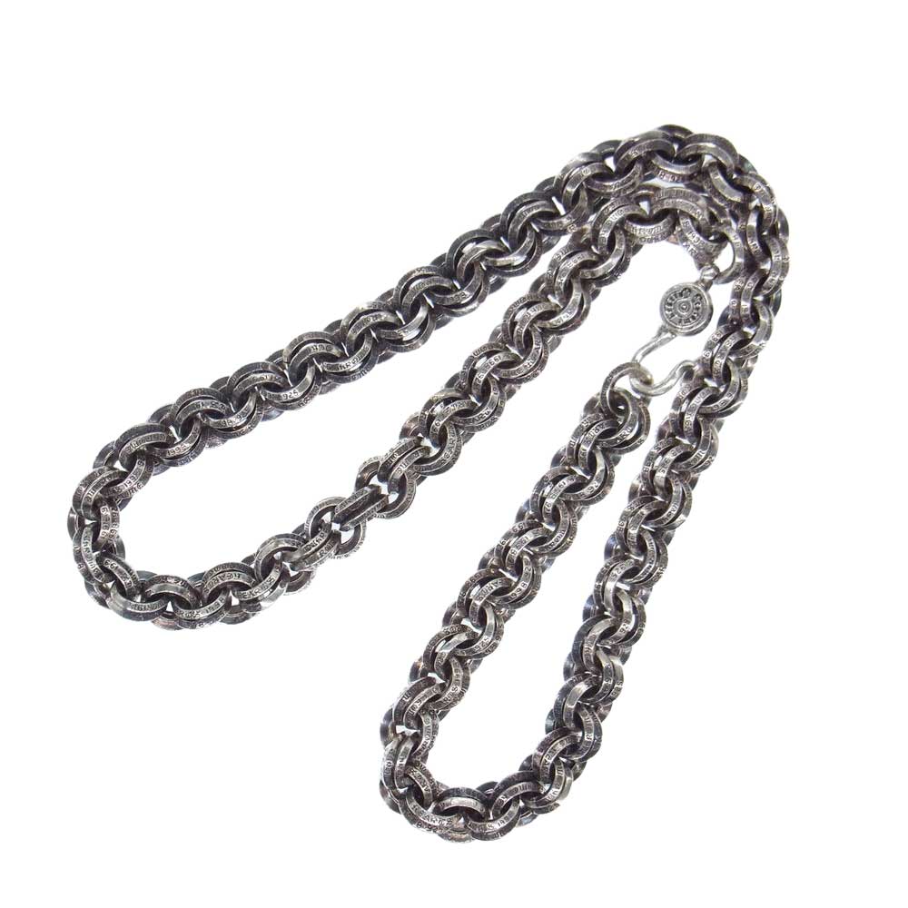 CHROME HEARTS クロムハーツ（原本有） DOUBLE B RING ダブルBリング ネックレス 20inch 20インチ シルバー系【中古】