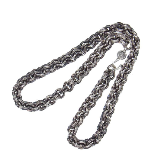 CHROME HEARTS クロムハーツ（原本有） DOUBLE B RING ダブルBリング ネックレス 20inch 20インチ シルバー系【中古】
