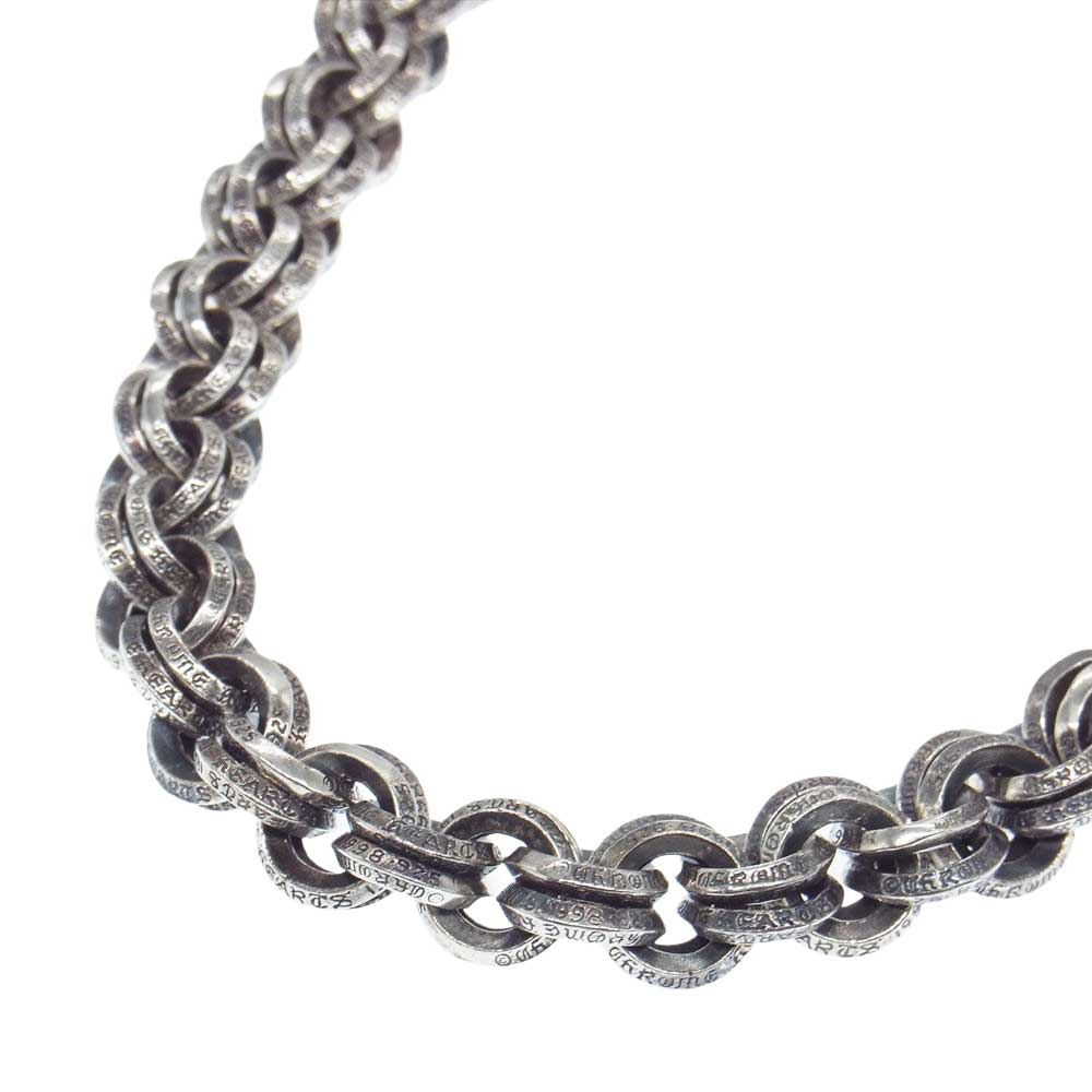 CHROME HEARTS クロムハーツ（原本有） DOUBLE B RING ダブルBリング ネックレス 20inch 20インチ シルバー系【中古】