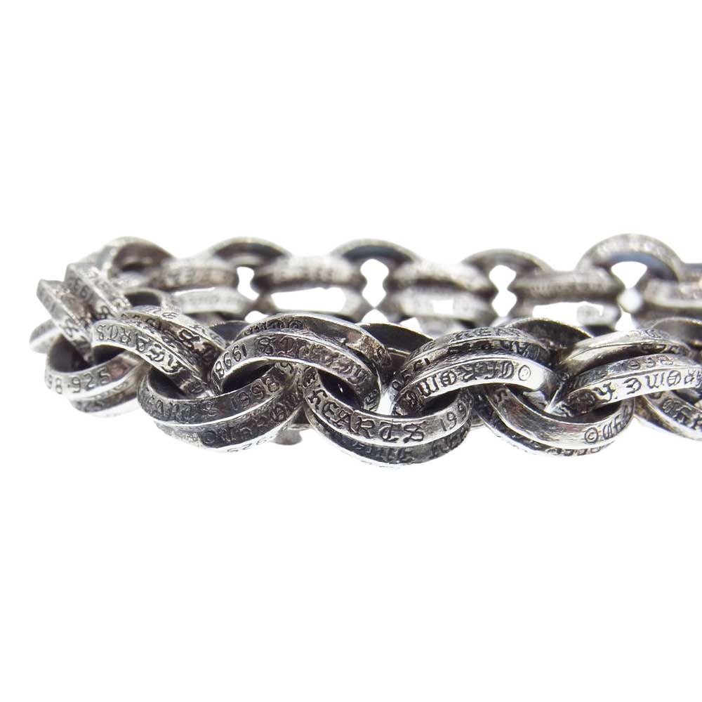 CHROME HEARTS クロムハーツ（原本有） DOUBLE B RING ダブルBリング ネックレス 20inch 20インチ シルバー系【中古】