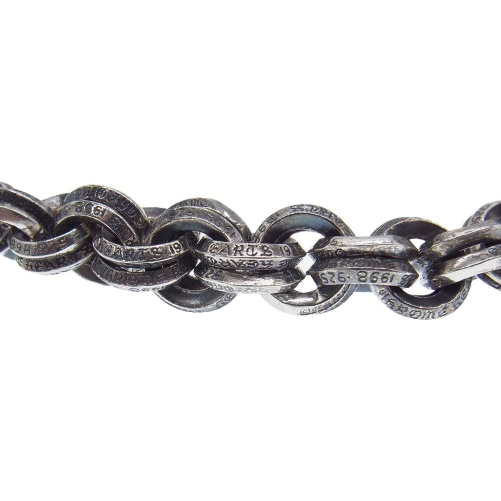 CHROME HEARTS クロムハーツ（原本有） DOUBLE B RING ダブルBリング ネックレス 20inch 20インチ シルバー系【中古】