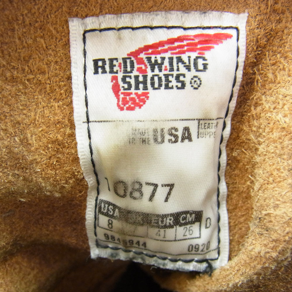 RED WING レッドウィング 877 ロング アイリッシュセッター モックトゥ ブーツ 26cm【中古】