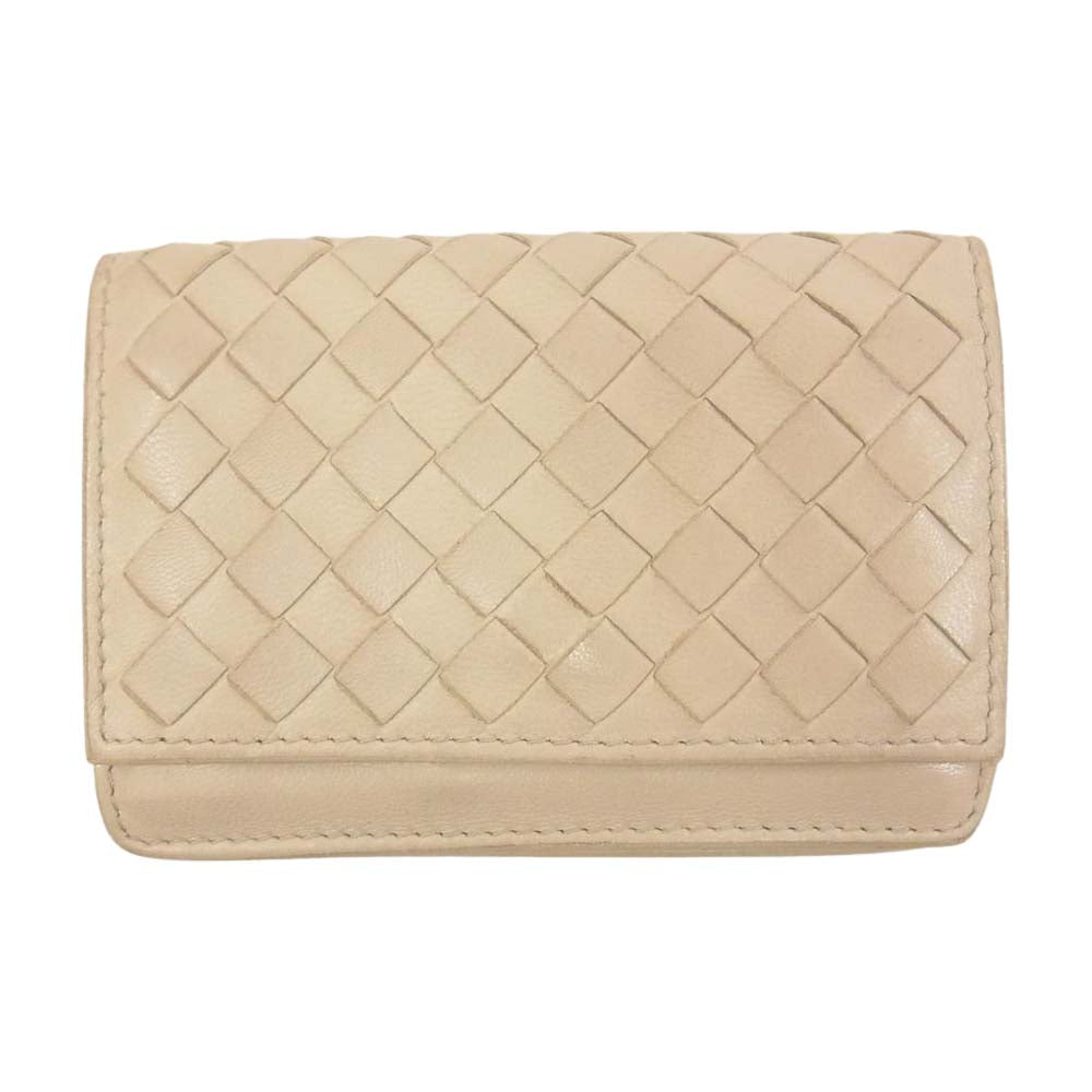 BOTTEGAVENETA ボッテガヴェネタ イントレチャート カードケース オフホワイト系【中古】