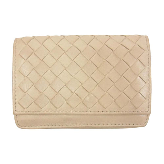 BOTTEGAVENETA ボッテガヴェネタ イントレチャート カードケース オフホワイト系【中古】