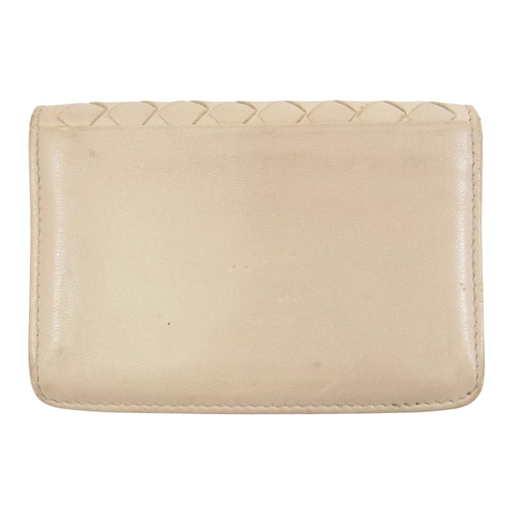 BOTTEGAVENETA ボッテガヴェネタ イントレチャート カードケース オフホワイト系【中古】