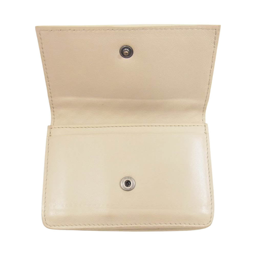 BOTTEGAVENETA ボッテガヴェネタ イントレチャート カードケース オフホワイト系【中古】
