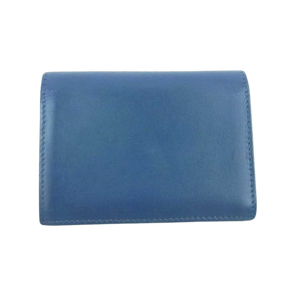 HERMES エルメス サクラ □H刻印 カードケース 名刺入れ ブルー系【中古】
