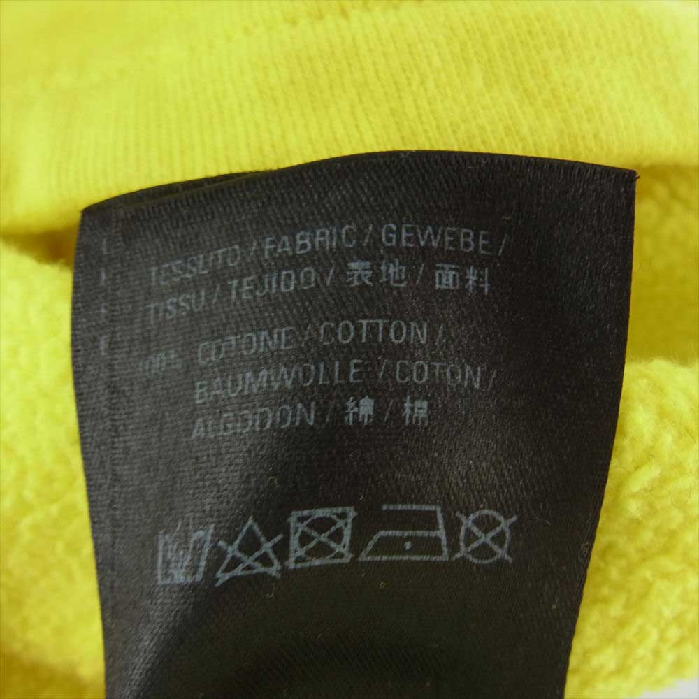 BALENCIAGA バレンシアガ 661711 BLNCG ロゴプリント プルオーバー フーディ パーカー イエロー系【中古】