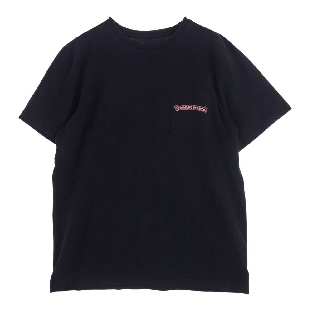 CHROME HEARTS クロムハーツ（原本無） 国内正規品 MATTY BOY PPO Pretense Tee マッティボーイ プリテンス 胸ポケット 半袖 Tシャツ ブラック系 L【中古】