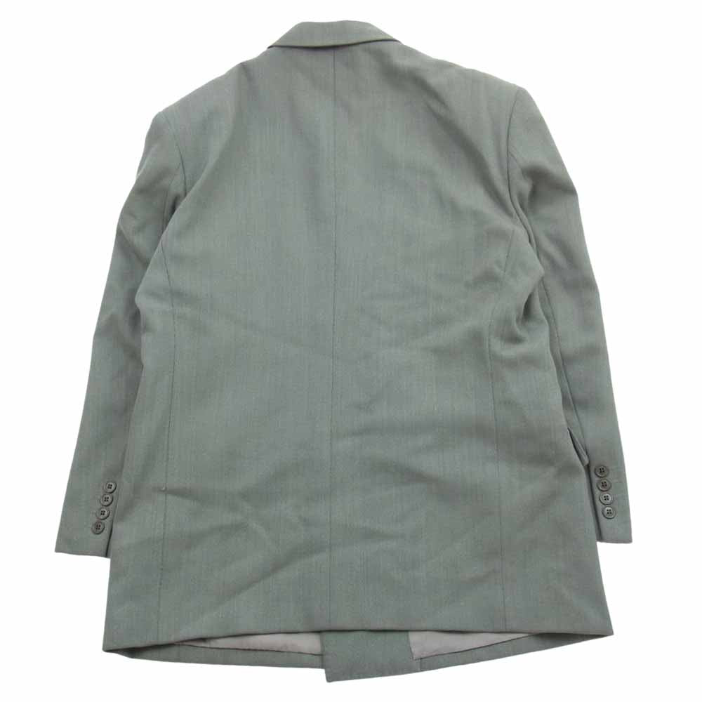 Christian Dior クリスチャンディオール MONSIEUR ダブルブレスト テーラードジャケット 2タック スラックスパンツ セットアップ スーツ ライトグリーン系 A-5【中古】