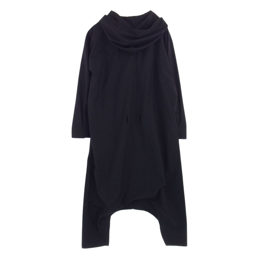 Yohji Yamamoto ヨウジヤマモト GroundY 21SS GT-D01-100 T/W Gabardine Inseam Buttons Overalls グラウンドワイ TWギャバジン 2WAY フルジップ オーバーオール ブラック系 3【美品】【中古】