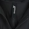 Yohji Yamamoto ヨウジヤマモト GroundY 21SS GT-D01-100 T/W Gabardine Inseam Buttons Overalls グラウンドワイ TWギャバジン 2WAY フルジップ オーバーオール ブラック系 3【美品】【中古】