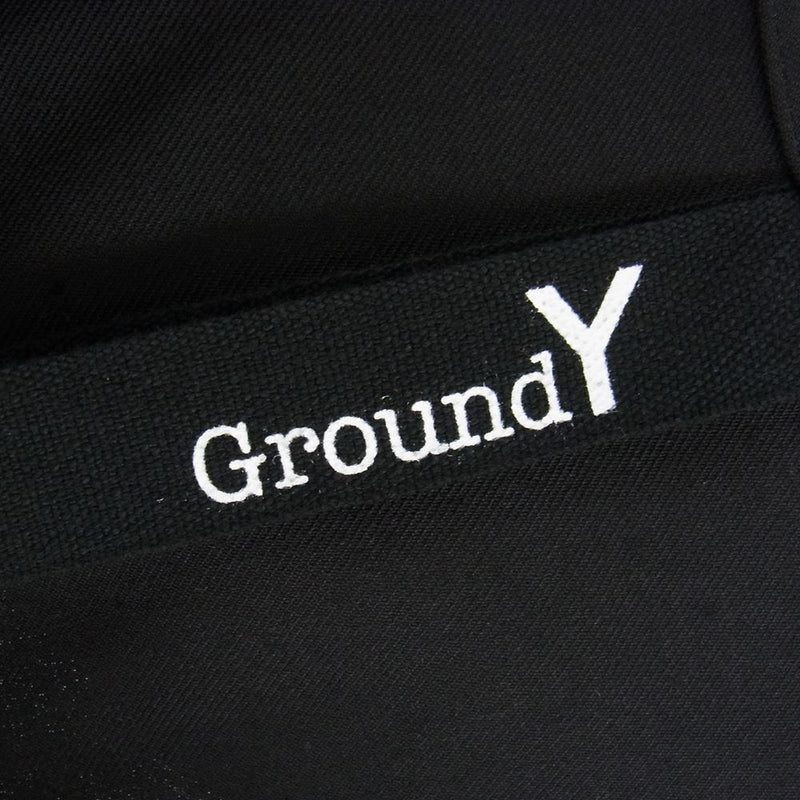 Yohji Yamamoto ヨウジヤマモト GroundY 21SS GT-D01-100 T/W Gabardine Inseam Buttons Overalls グラウンドワイ TWギャバジン 2WAY フルジップ オーバーオール ブラック系 3【美品】【中古】