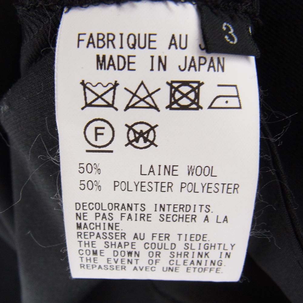 Yohji Yamamoto ヨウジヤマモト GroundY 21SS GT-D01-100 T/W Gabardine Inseam Buttons Overalls グラウンドワイ TWギャバジン 2WAY フルジップ オーバーオール ブラック系 3【美品】【中古】