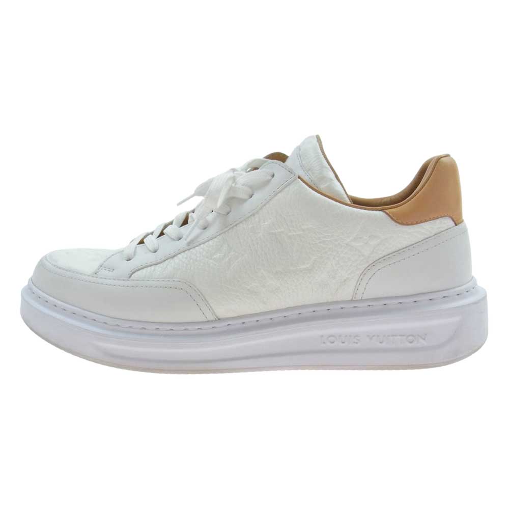 LOUIS VUITTON ルイ・ヴィトン 1A8V3L ビバリーヒルズ ライン モノグラム スニーカー ホワイト系 ライトブラウン系 8.5【中古】