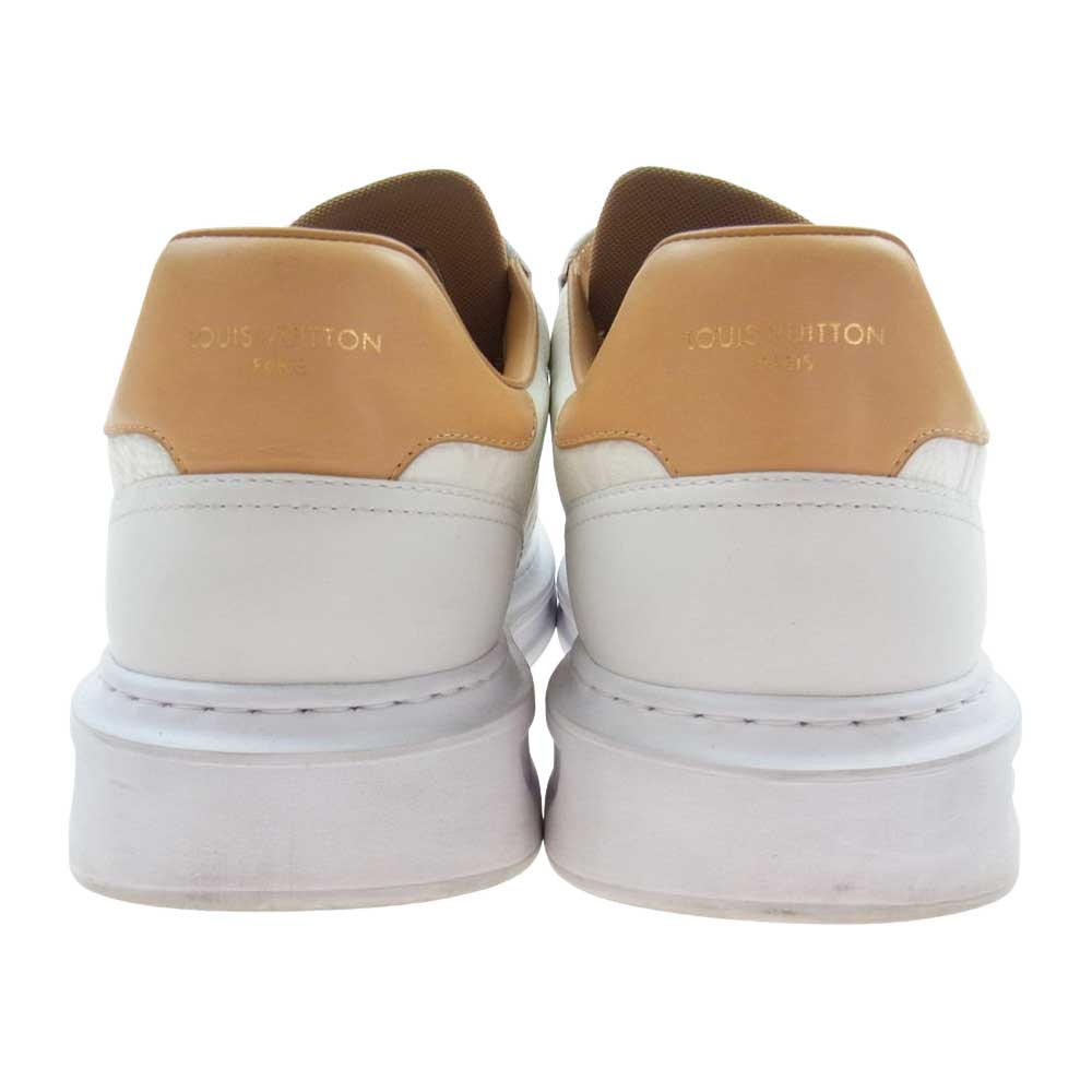 LOUIS VUITTON ルイ・ヴィトン 1A8V3L ビバリーヒルズ ライン モノグラム スニーカー ホワイト系 ライトブラウン系 8.5【中古】