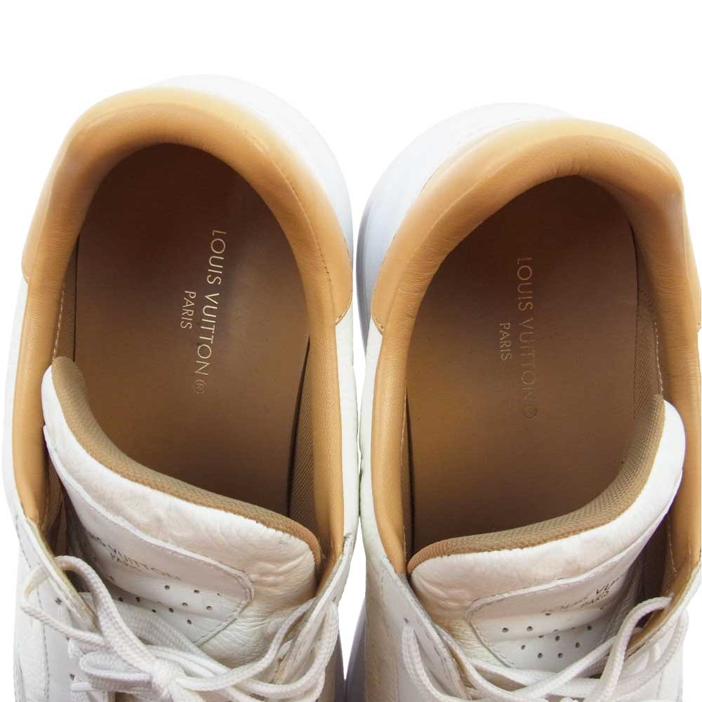 LOUIS VUITTON ルイ・ヴィトン 1A8V3L ビバリーヒルズ ライン モノグラム スニーカー ホワイト系 ライトブラウン系 8.5【中古】