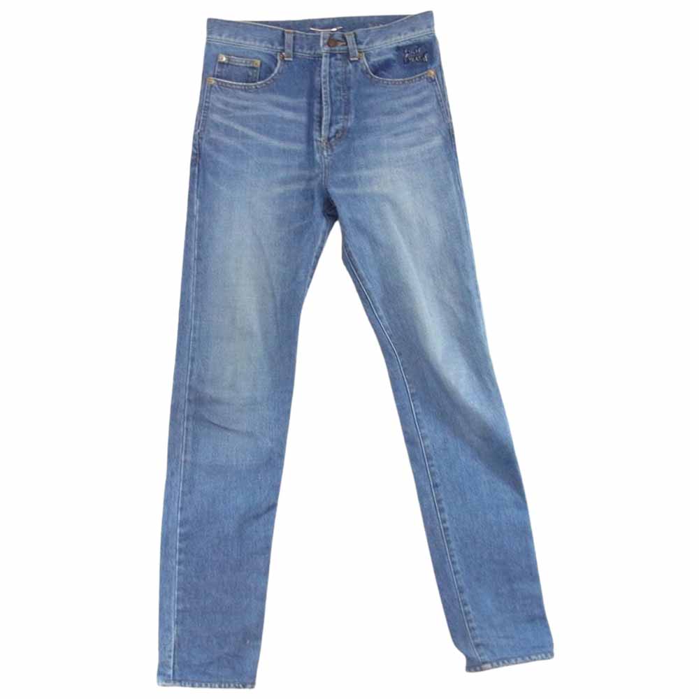 SAINT LAURENT サンローラン 466235 ボタンフライ 5ポケット スキニー デニムパンツ インディゴブルー系 29【中古】