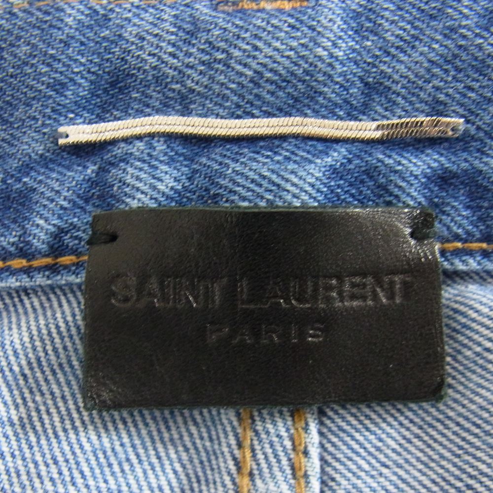 SAINT LAURENT サンローラン 466235 ボタンフライ 5ポケット スキニー デニムパンツ インディゴブルー系 29【中古】